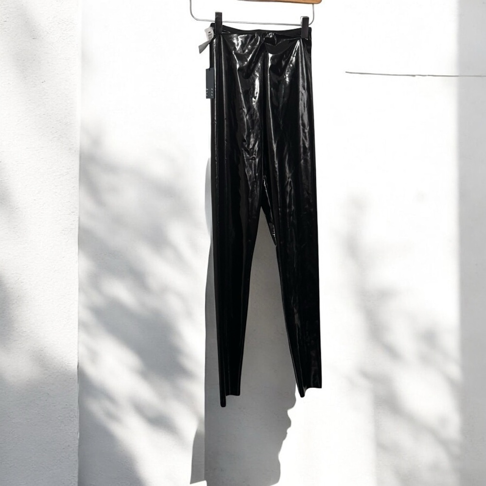 NWT Wilfred free artizia Black Shiny Leggings xxs wet look luxury xxs